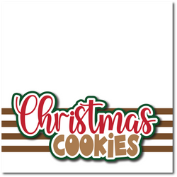 Christmas Cookies - Printed Premade Scrapbook Page 12x12 Layout