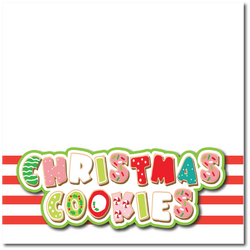 Christmas Cookies - Printed Premade Scrapbook Page 12x12 Layout