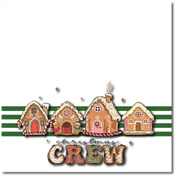 Christmas Crew - Printed Premade Scrapbook Page 12x12 Layout