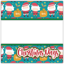 Christmas Days - Printed Premade Scrapbook Page 12x12 Layout