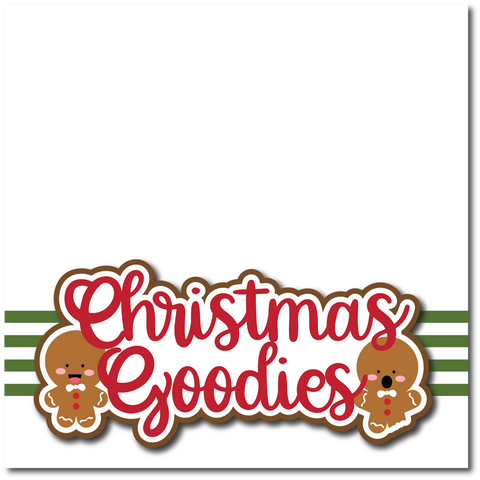 Christmas Goodies - Printed Premade Scrapbook Page 12x12 Layout