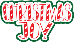 Christmas Joy - Scrapbook Page Title Sticker