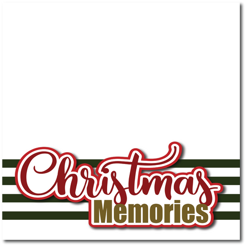 Christmas Memories - Printed Premade Scrapbook Page 12x12 Layout