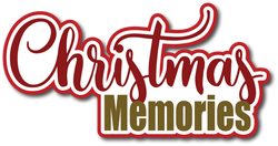 Christmas Memories - Scrapbook Page Title Sticker