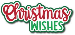 Christmas Wishes - Scrapbook Page Title Sticker