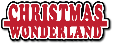 Christmas Wonderland - Scrapbook Page Title Sticker