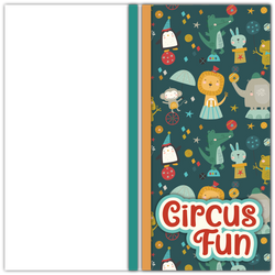 Circus Fun - Printed Premade Scrapbook Page 12x12 Layout
