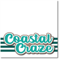 Coastal Craze - Printed Premade Scrapbook Page 12x12 Layout