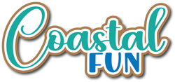 Coastal Fun - Scrapbook Page Title Sticker