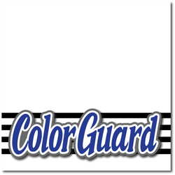 Color Guard - Printed Premade Scrapbook Page 12x12 Layout
