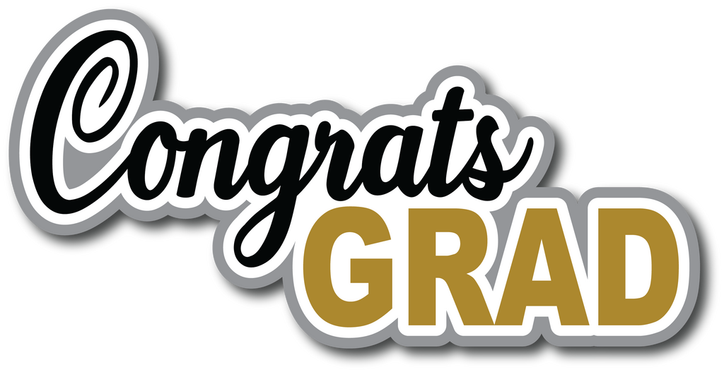 Congrats Grad - Scrapbook Page Title Sticker – Autumn's Crafty Corner