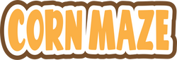 Corn Maze - Scrapbook Page Title Sticker
