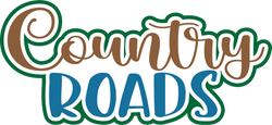 Country Roads - Scrapbook Page Title Sticker