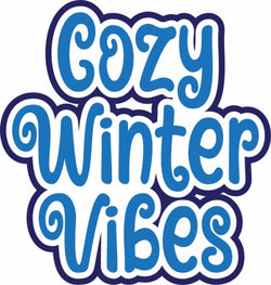 Cozy Winter Days - Scrapbook Page Title Sticker