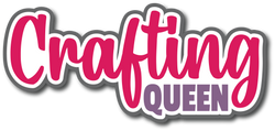 Crafting Queen - Scrapbook Page Title Sticker