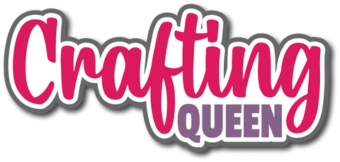 Crafting Queen - Scrapbook Page Title Sticker