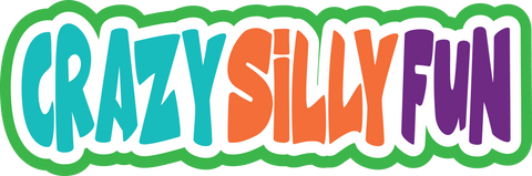 Crazy Silly Fun - Scrapbook Page Title Sticker