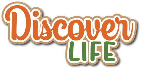 Discover Life - Scrapbook Page Title Sticker