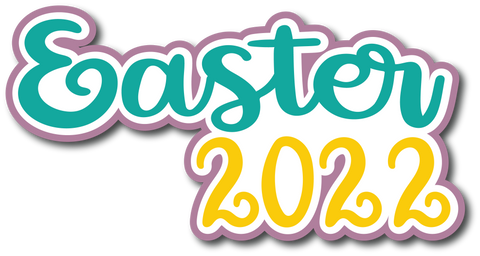 Easter 2022 - Scrapbook Page Title Sticker