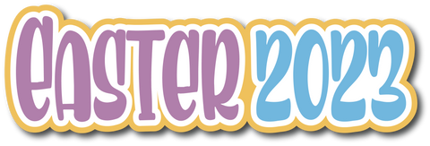 Easter 2023 - Scrapbook Page Title Sticker