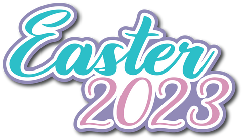 Easter 2023 - Scrapbook Page Title Sticker