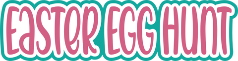 Easter Egg Hunt - Scrapbook Page Title Sticker