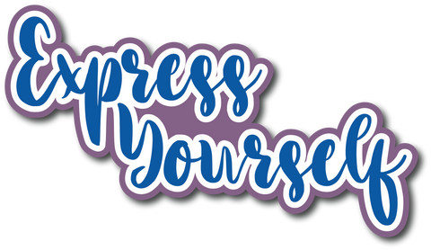 Express Yourself - Scrapbook Page Title Sticker