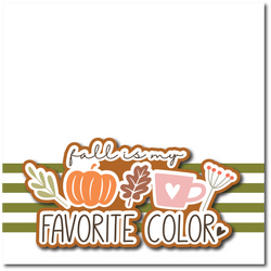 Fall is My Favorite Color - Printed Premade Scrapbook Page 12x12 Layout