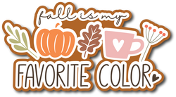 Fall is My Favorite Color - Scrapbook Page Title Sticker