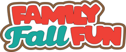 Family Fall Fun - Scrapbook Page Title Sticker