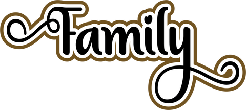 Family - Scrapbook Page Title Sticker