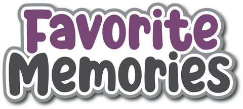 Favorite Memories - Scrapbook Page Title Sticker