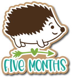 Five Months - Scrapbook Page Title Sticker