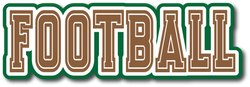Football - Scrapbook Page Title Sticker