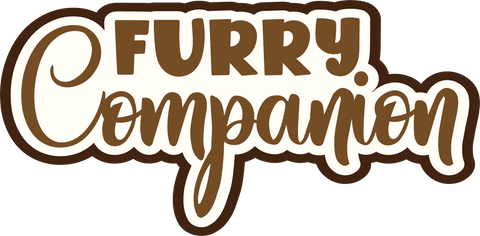 Furry Companion - Scrapbook Page Title Sticker