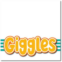 Giggles - Printed Premade Scrapbook Page 12x12 Layout