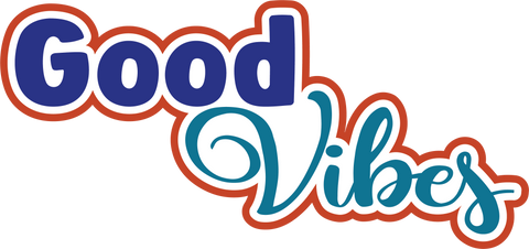 Good Vibes - Scrapbook Page Title Sticker