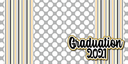 Graduation 2021 - Printed Premade Scrapbook (2) Page 12x12 Layout