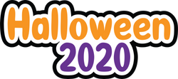 Halloween 2020 - Scrapbook Page Title Sticker