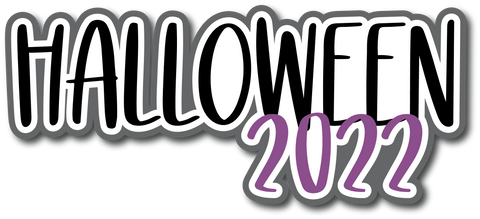 Halloween 2022 - Scrapbook Page Title Sticker