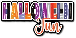 Hallowen Fun - Scrapbook Page Title Sticker