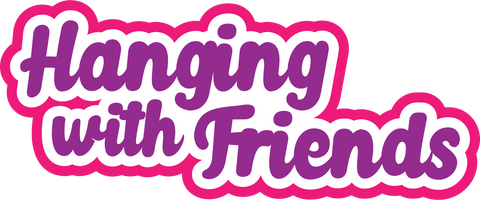 Hanging with Friends - Scrapbook Page Title Sticker
