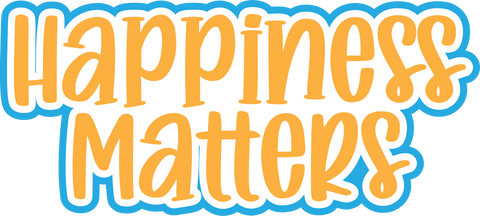 Happiness Matters - Scrapbook Page Title Sticker