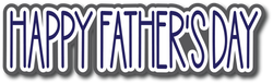 Happy Father's Day - Scrapbook Page Title Sticker