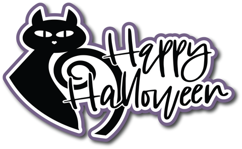 Happy Halloween - Scrapbook Page Title Sticker