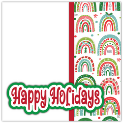 Happy Holidays - Printed Premade Scrapbook Page 12x12 Layout