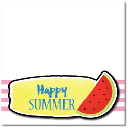 Happy Summer - Printed Premade Scrapbook Page 12x12 Layout