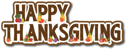 Happy Thanksgiving - Scrapbook Page Title Sticker