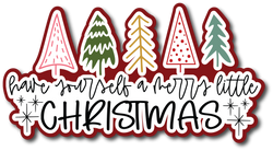 Have Yourself a Merry Little Christmas - Scrapbook Page Title Sticker