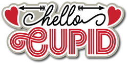 Hello Cupid- Scrapbook Page Title Sticker